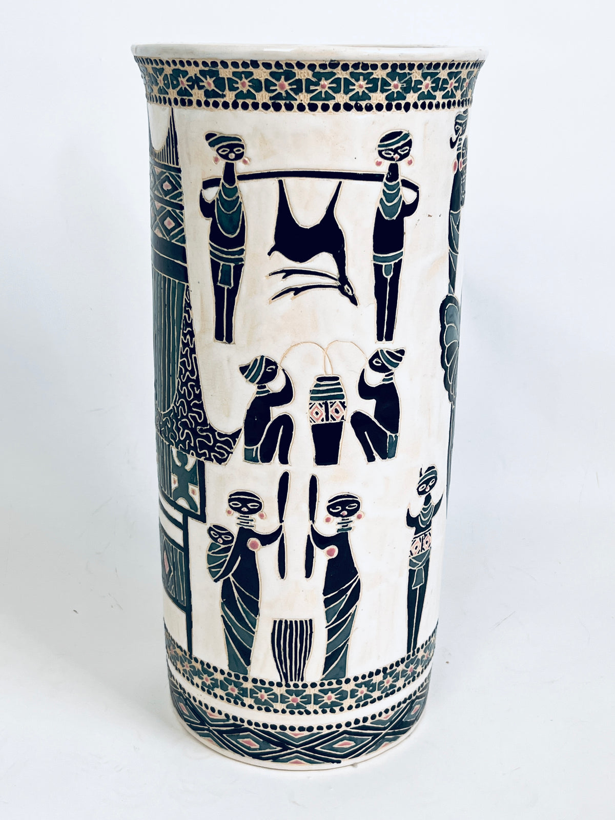 Mid-20th Century Ceramic Umbrella Stand