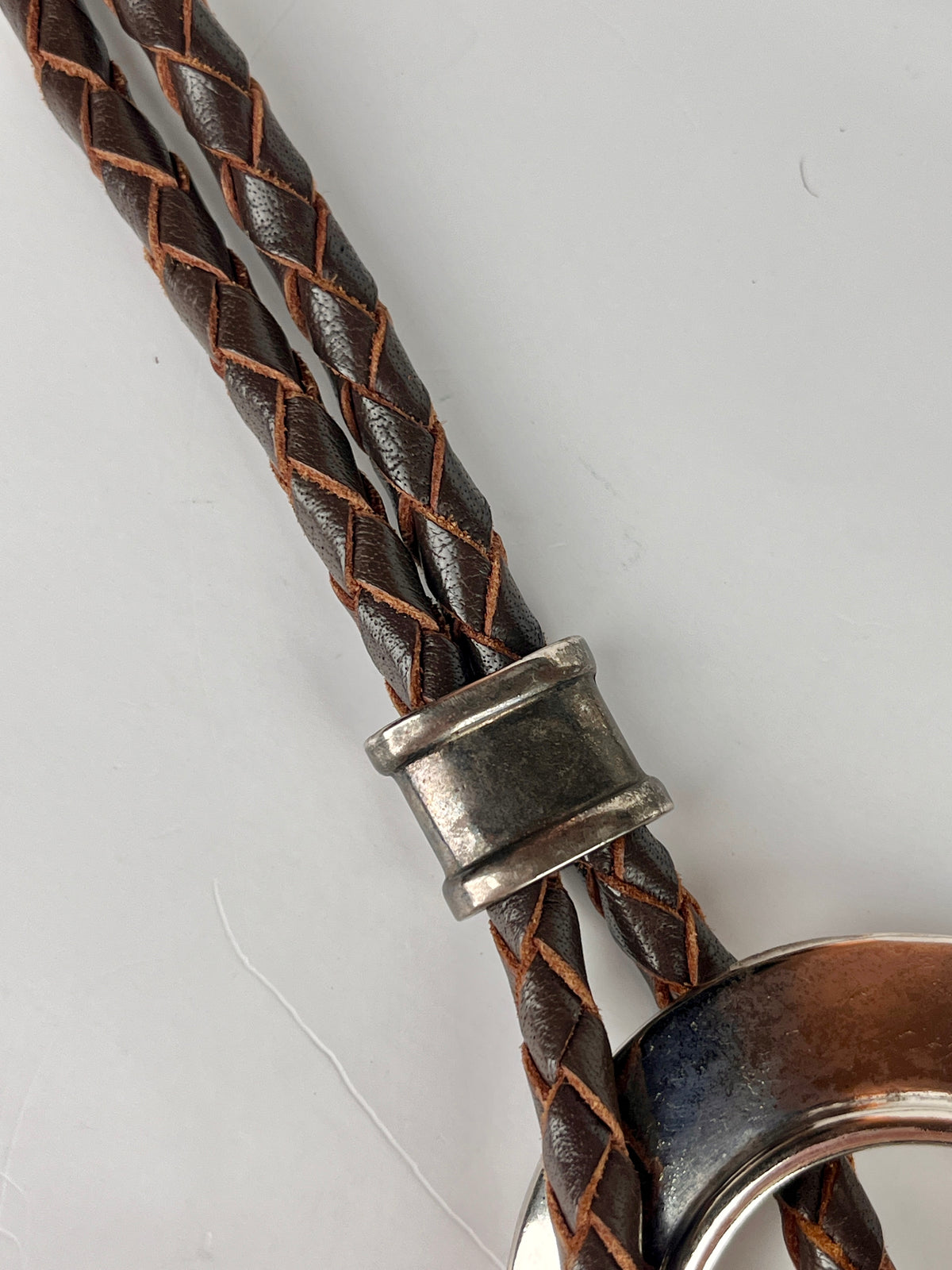 Vintage Leather & Silver Plated Brighton Belt