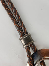 Vintage Leather & Silver Plated Brighton Belt