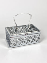 Vintage Chrome & Lucite Box Purse