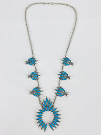 Vintage Squash Blossom Costume Necklace