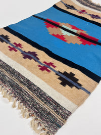 Vintage 1960s Wool Zapotec Rug