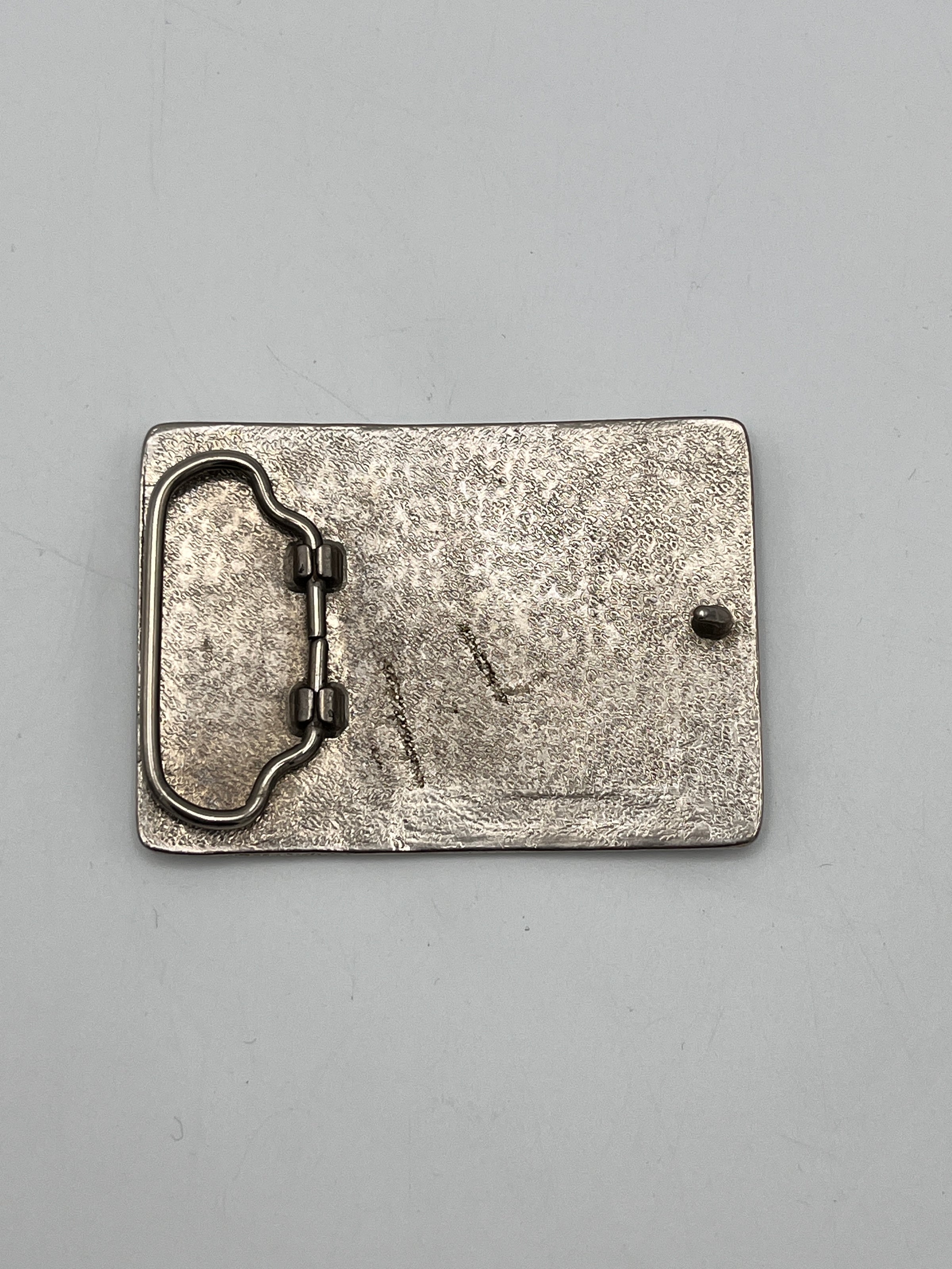 Vintage Steer Belt Buckle Dovetail