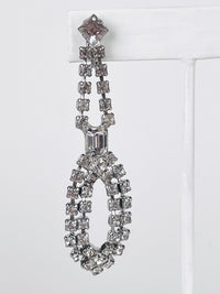 Vintage Rhinestone Drop Earrings