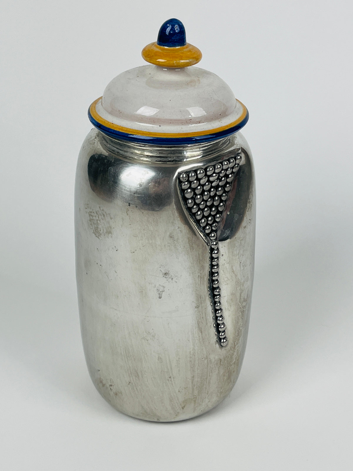 Vintage Handmade Pewter Canister