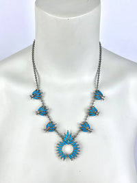 Vintage Squash Blossom Costume Necklace