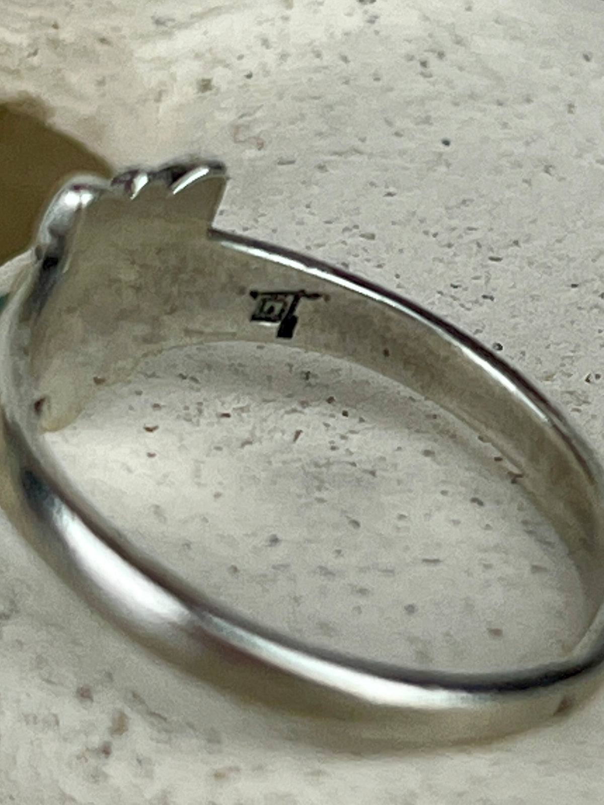 Vintage Sterling Turquoise Flower Ring