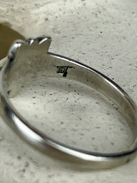 Vintage Sterling Turquoise Flower Ring