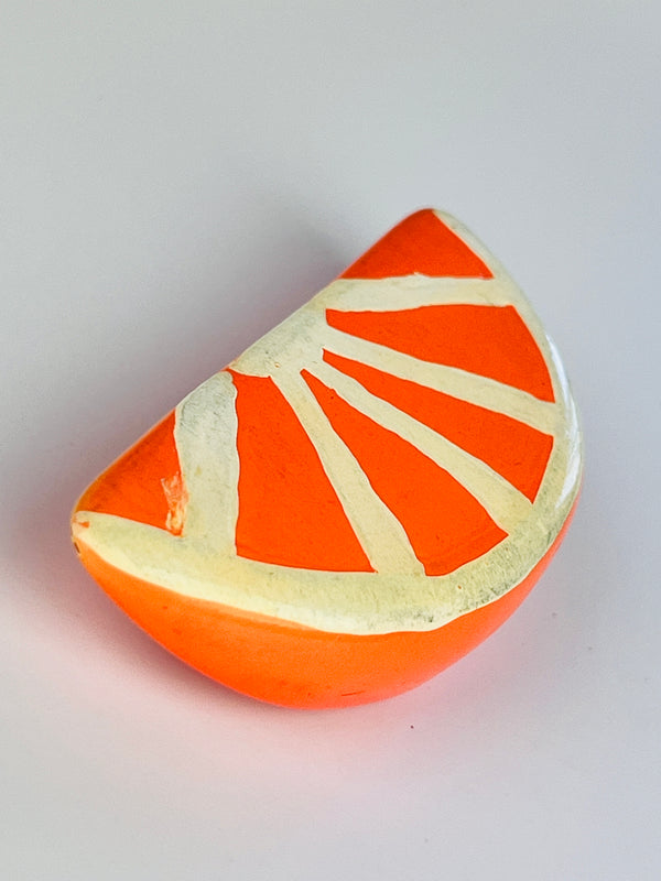 Vintage Orange Slice Brooch
