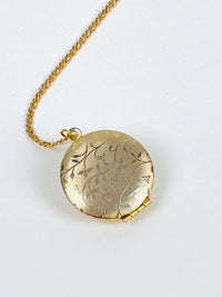 Vintage Sculptural Floral Locket