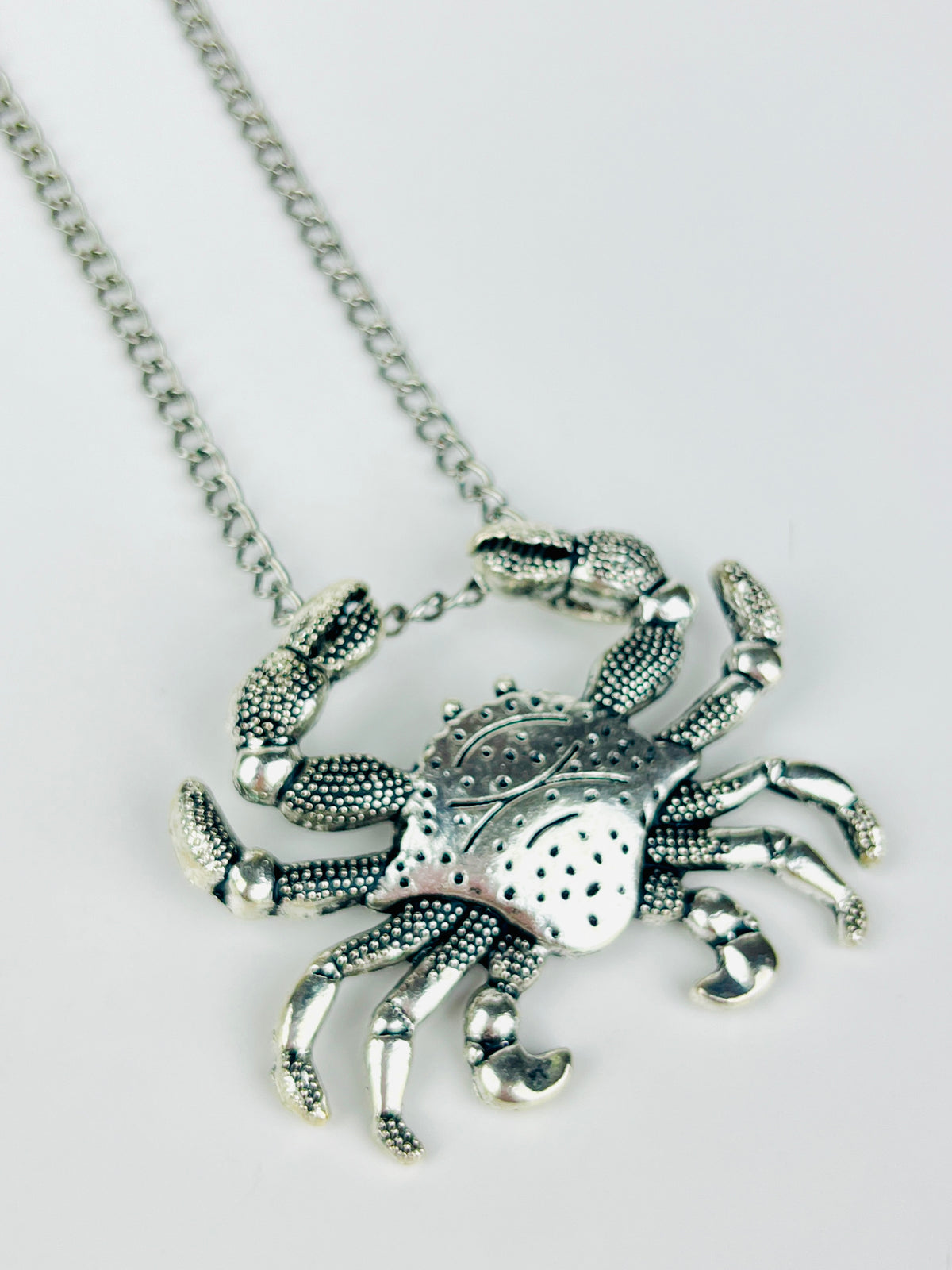 Vintage 1970s Cancer Crab Zodiac Necklace