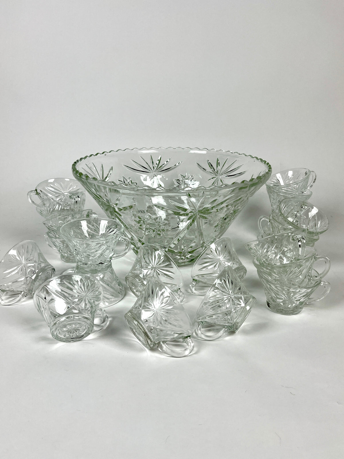 Vintage Punch Bowl Set - 24pc Set