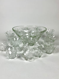 Vintage Punch Bowl Set - 24pc Set