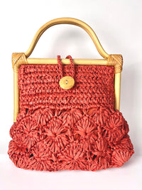 Vintage Woven Raffia Bag