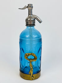 Vintage Art Deco Argentine Glass Seltzer Bottle