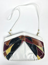 Vintage Leather and Snakeskin Bag