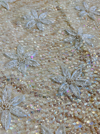 Vintage 1950s Wool & Sequin Top