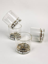 Vintage “On the Rocks” Glasses, 4pc Set