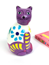 Vintage Hand-Painted Folk Art Kitty Bank