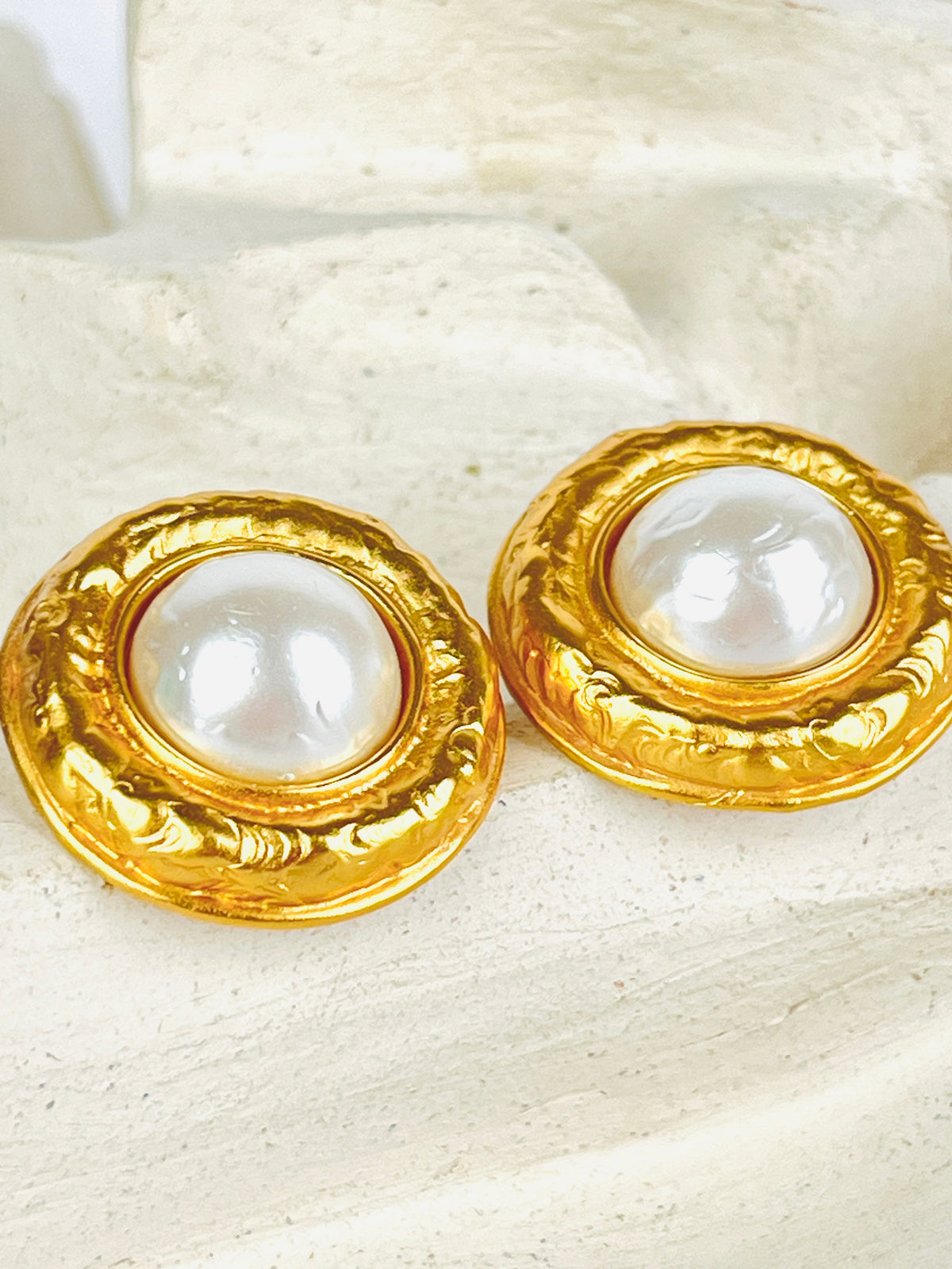 Vintage Faux Pearl Earrings