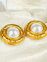 Vintage Faux Pearl Earrings