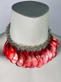 Vintage 1940s Shell & Celluloid Necklace