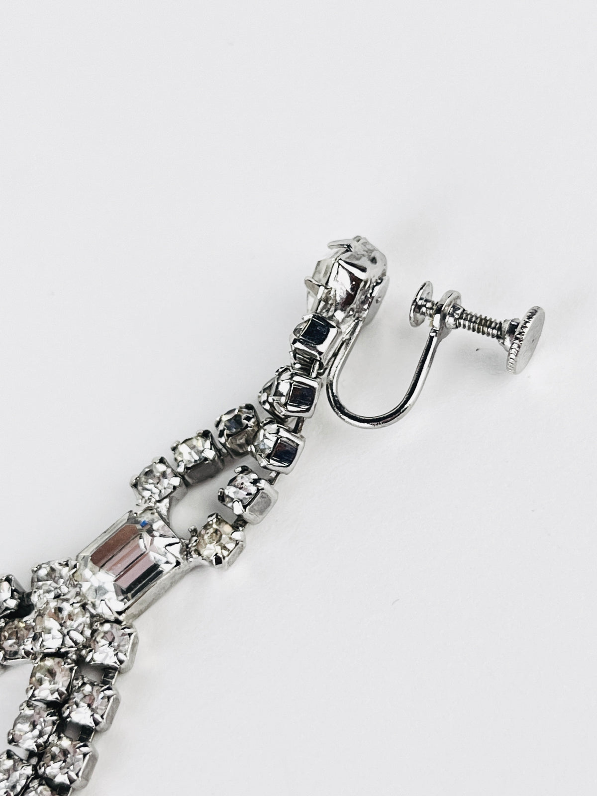 Vintage Rhinestone Drop Earrings