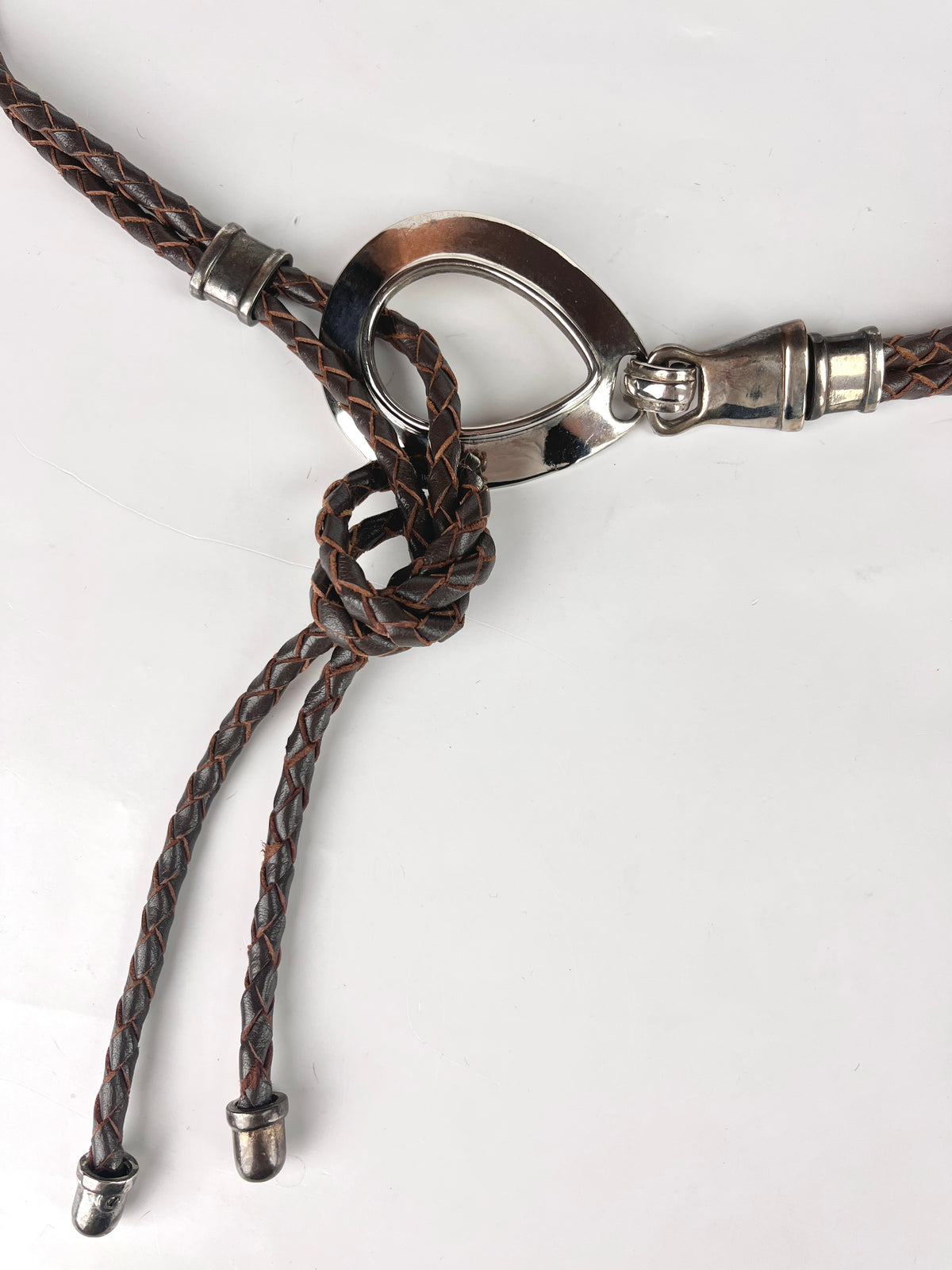Vintage Leather & Silver Plated Brighton Belt