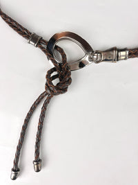Vintage Leather & Silver Plated Brighton Belt
