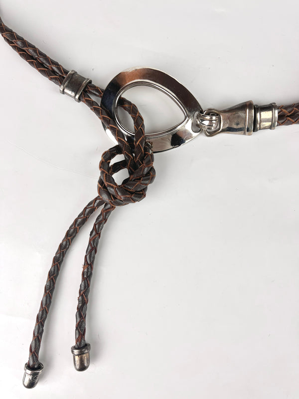 Vintage Leather & Silver Plated Brighton Belt