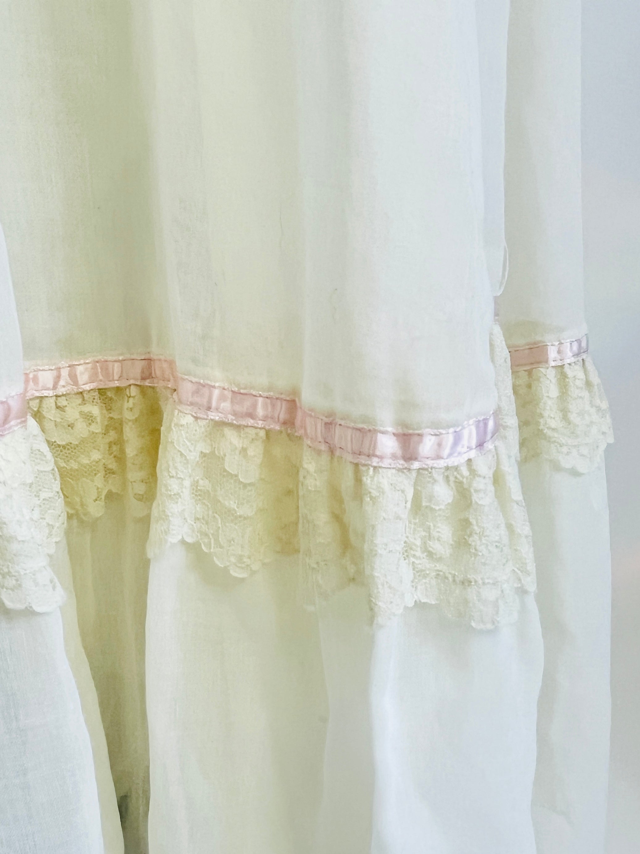 Vintage Gunne Sax by Jessica McClintock Floral Gauze Dress – Dovetail
