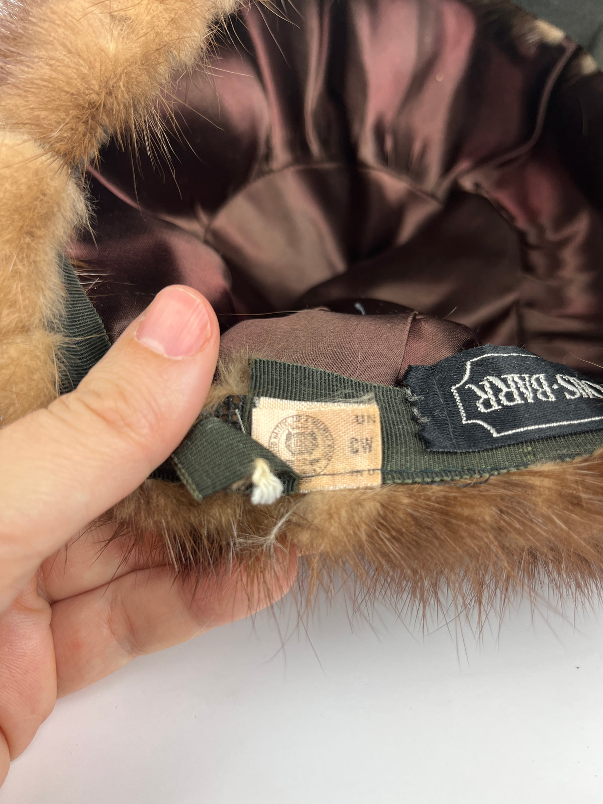 Vintage 60s Mink Fur Hat