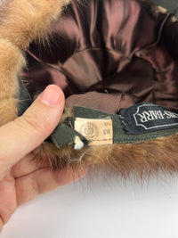 Vintage 60s Mink Fur Hat