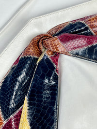 Vintage Leather and Snakeskin Bag