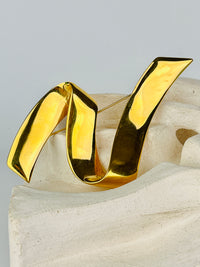 Vintage Gold Tone Monet Brooch