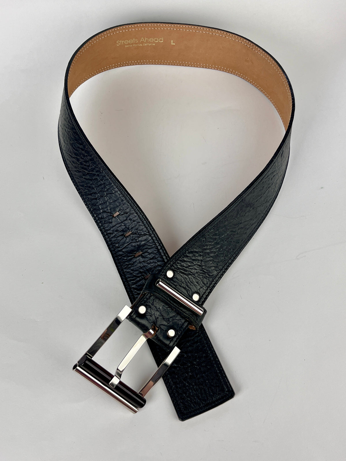 Vintage Leather Belt by Streets Ahead