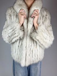 Vintage Scandinavian Fox Fur Coat