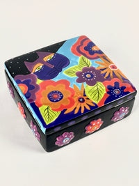 Vintage Laurel Burch Lidded Box