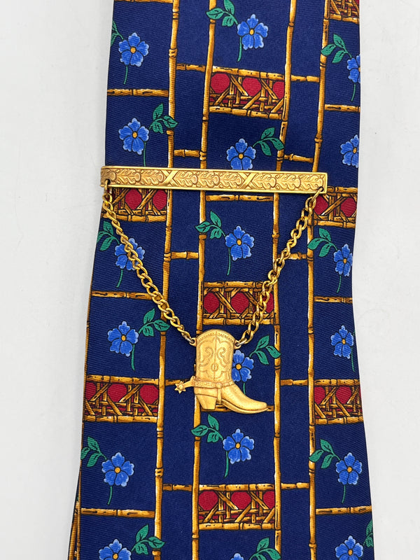 Vintage Western Boot Tie Bar