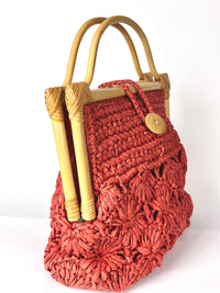 Vintage Woven Raffia Bag