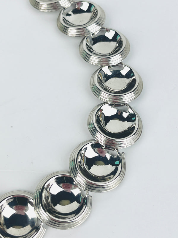 Vintage Modernist Disc Necklace