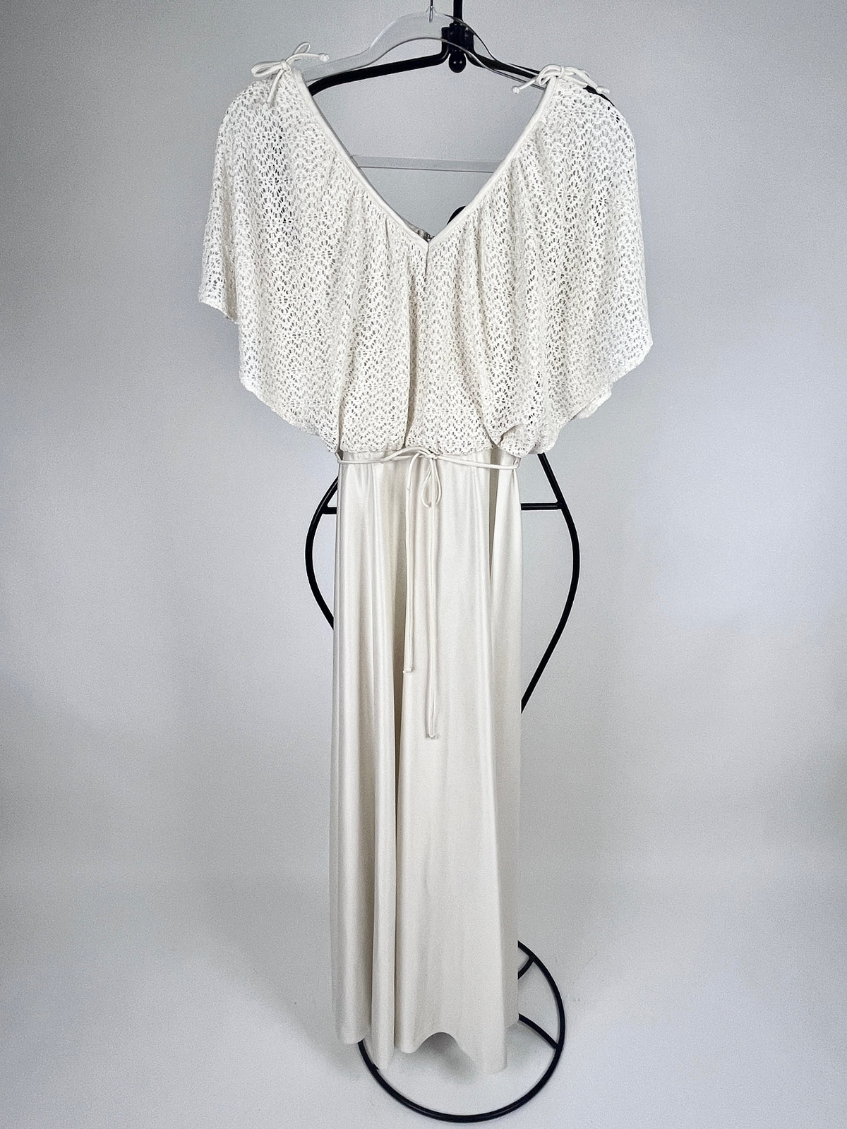 Vintage 70s White Maxi Dress