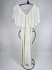 Vintage 70s White Maxi Dress