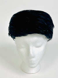 Vintage Pillbox Feather Hat