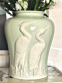Vintage Art Deco Egret Vase