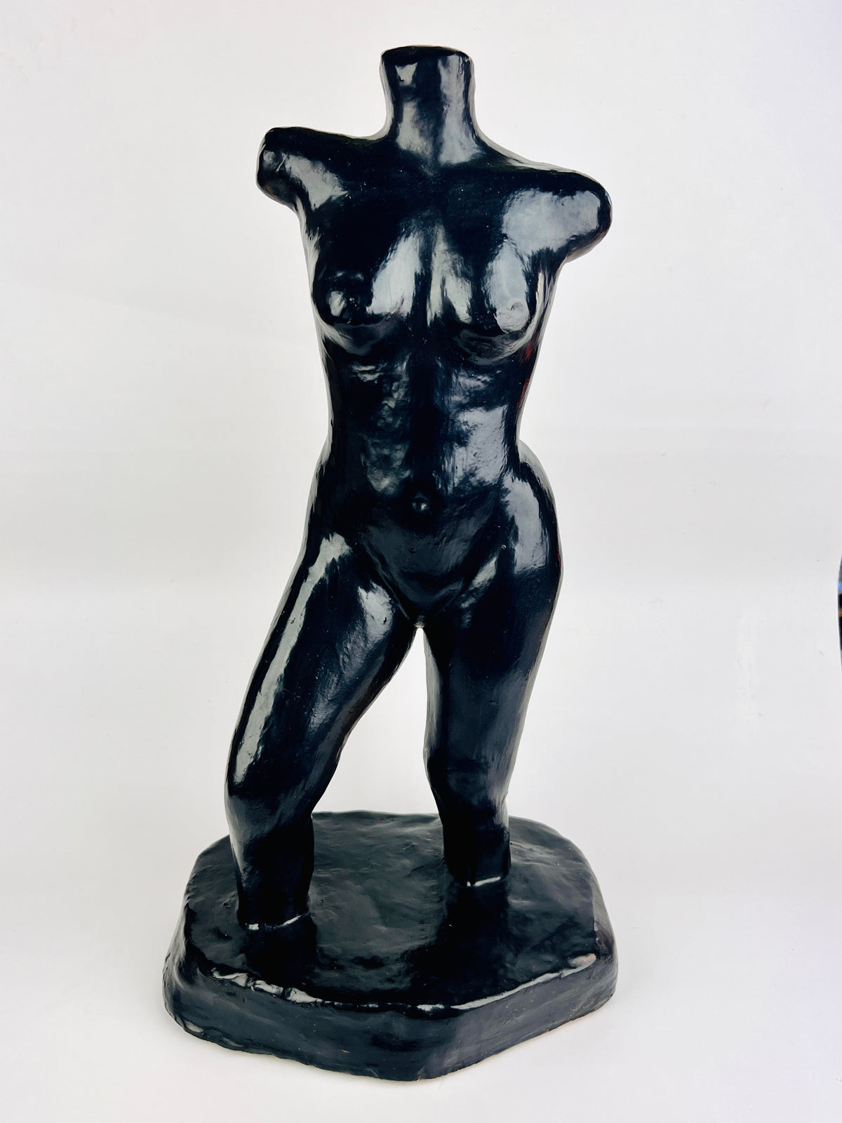 Vintage Female Nude Plaster Sculpture