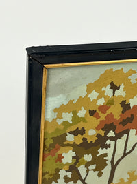 Vintage Paint by Numbers - Fall Foliage & Mountain