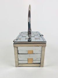 Vintage Woven Metal Box Purse