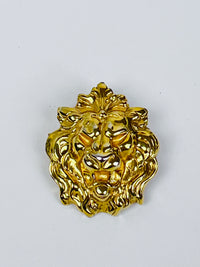 Vintage Lion Head Brooch