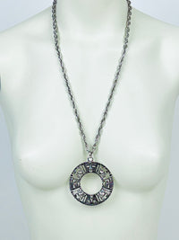 Vintage 1970s Cancer Crab Zodiac Necklace